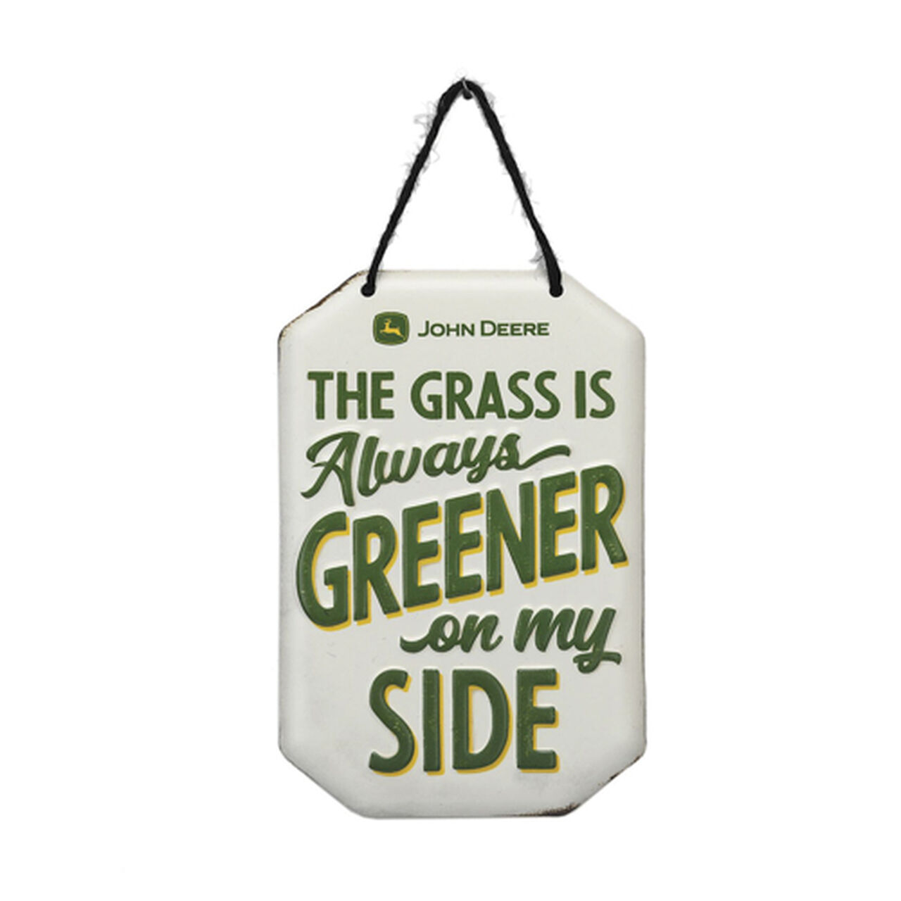 John Deere Grass is Greener on my Side Metal Sign LP74598,  image number 0