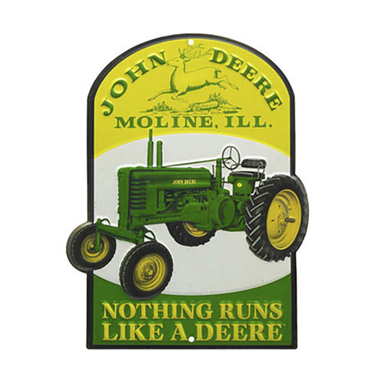 John Deere Nothing Runs Like a Deere Tin Sign - LP67208, 