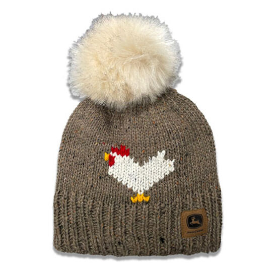 Brown Chicken Beanie Stocking Cap LP82740,  image number 1