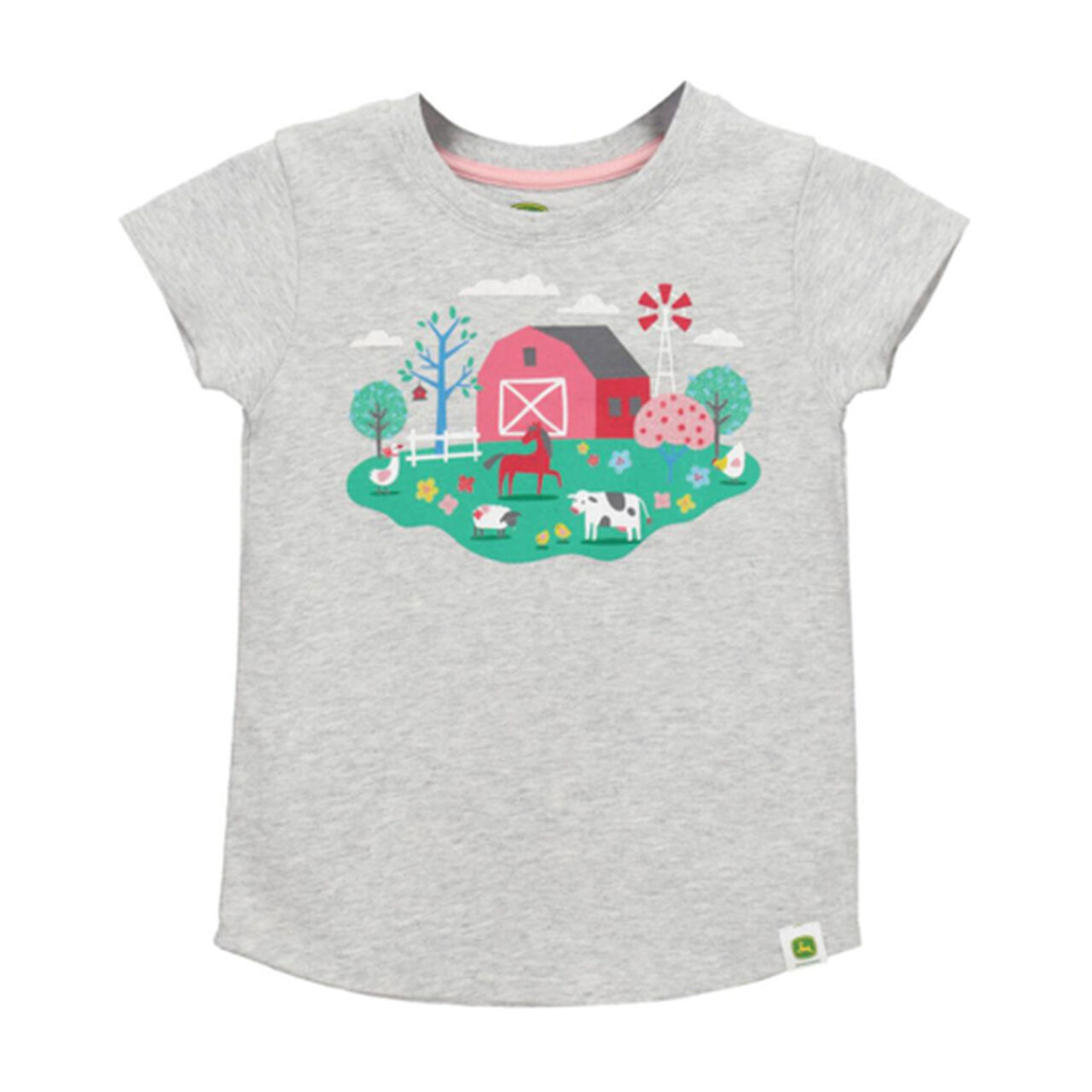 Girls Glitter Farm Scene T-Shirt - LP796334,  image number 0