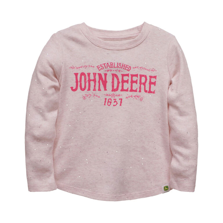 Pink Glitter Long Sleeve 1837 T-Shirt LP74700-P, 